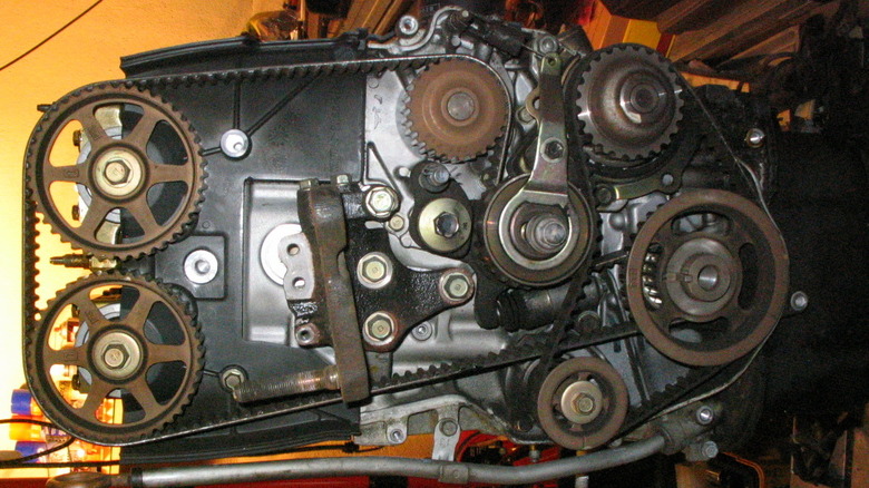 Sideview of a H22A engine 