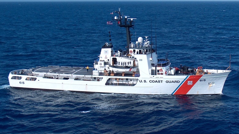 USCGC Reliance underway at sea