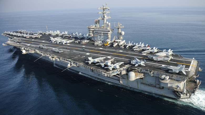 USS Nimitz underway at sea