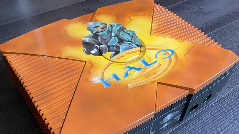 orange halo 2 xbox console