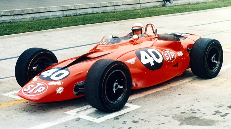 STP paxton turbocar parked track