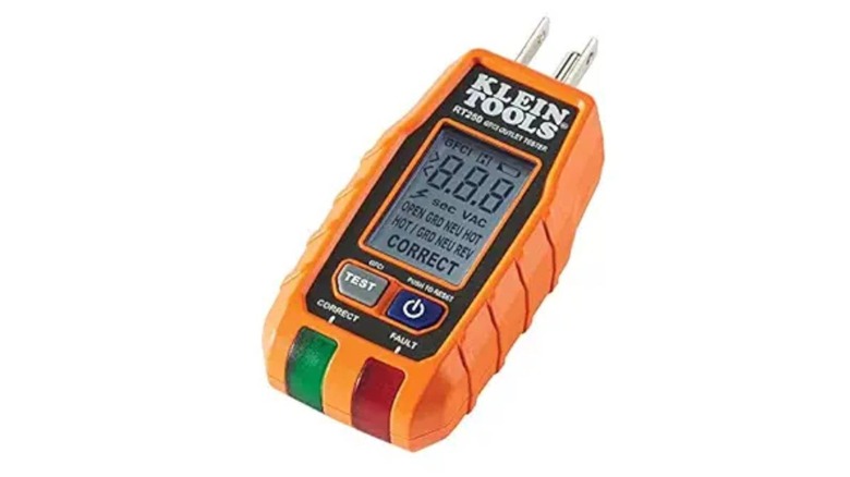 Klein Tools RT250 GFCI Outlet Tester with LCD Display