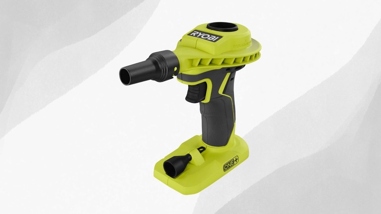 Ryobi Model P738 air pump on display