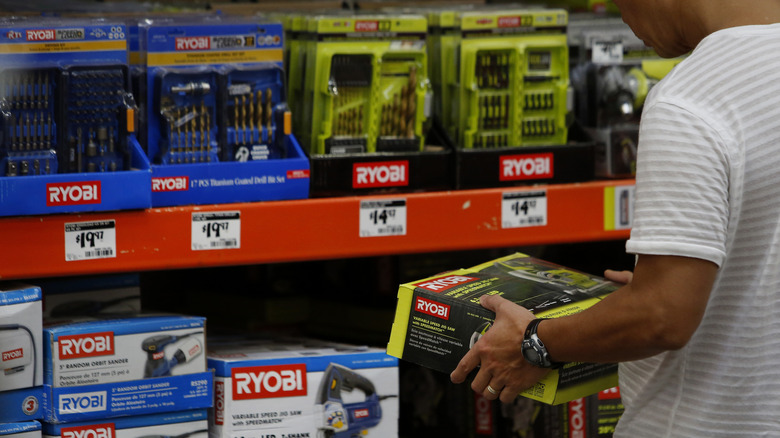 Ryobi tools at Home Depot