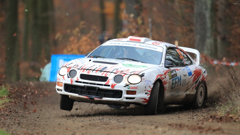 Toyota Celica GT-Four in rally race