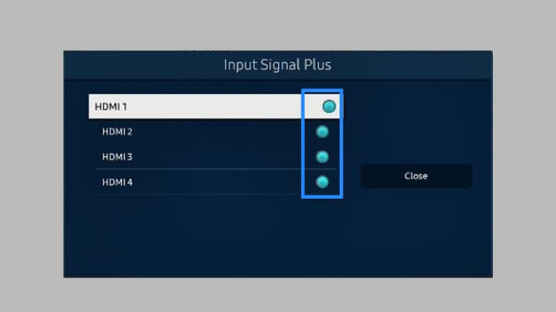 Input Signal Plus settings