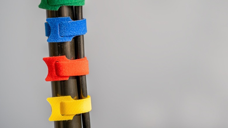 colored Velcro cable ties