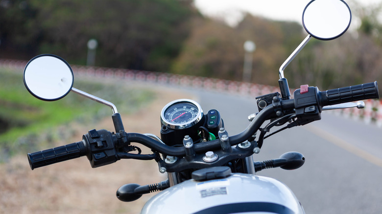 Motorcycle handlebars, controls, and meters