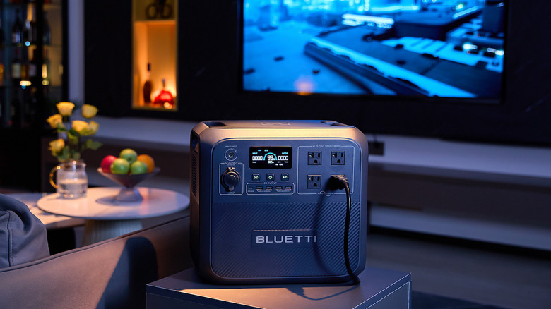 Bluetti AC180 powering TV