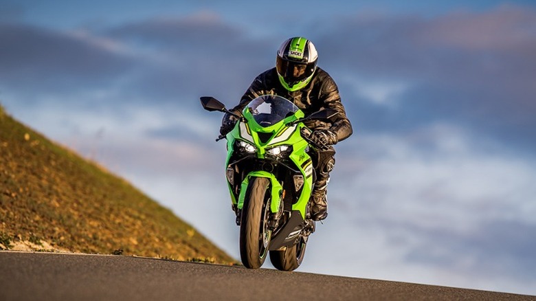 Rider on Ninja ZX-6R