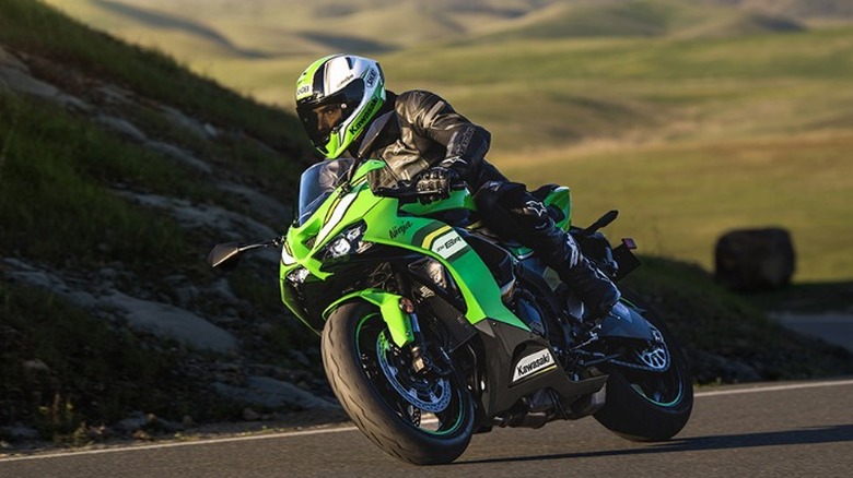 Rider on Ninja ZX-6R