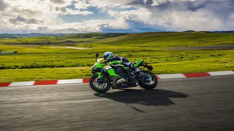 Rider on Ninja ZX-6R