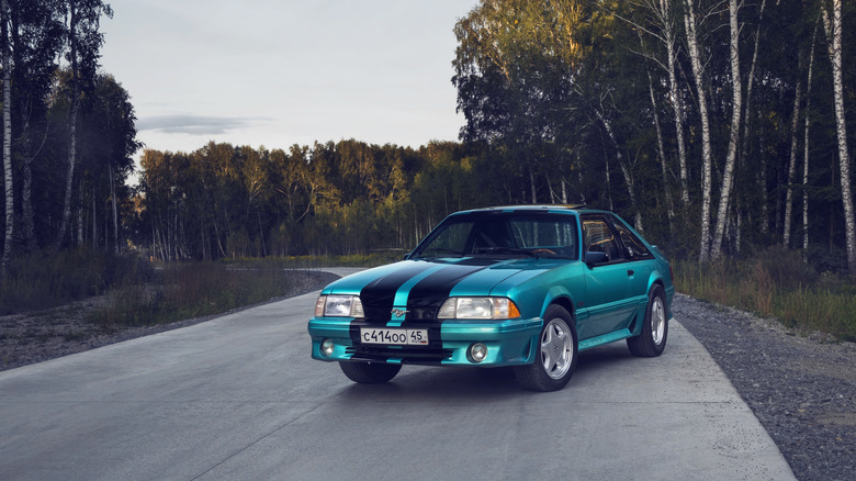 a classic foxbody mustang