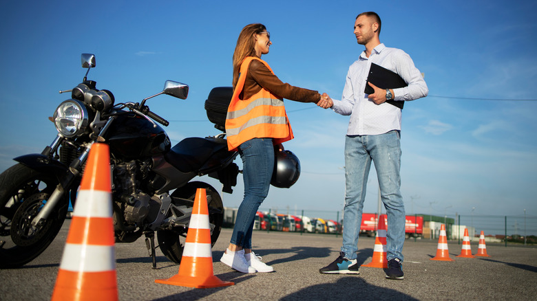 A motorcycle school