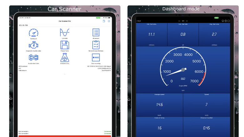 CarScanner ELM OBD2 screenshot