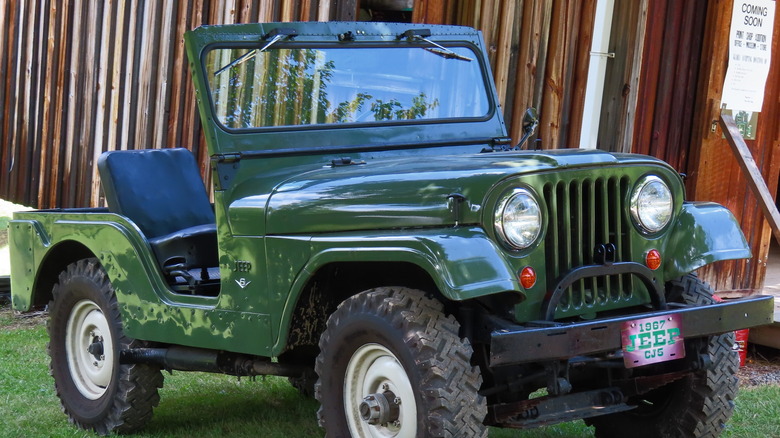 Jeep at a car show