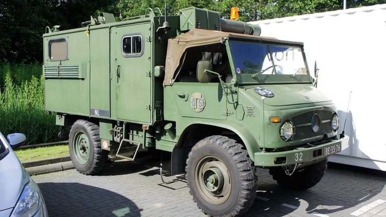 military green Unimog