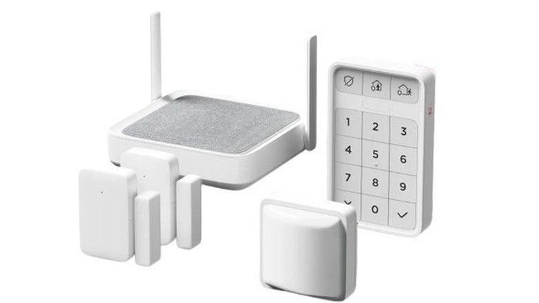 Roku home monitoring devices on white background