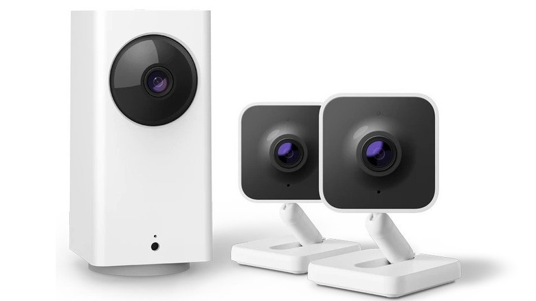 Roku smart cameras on white background