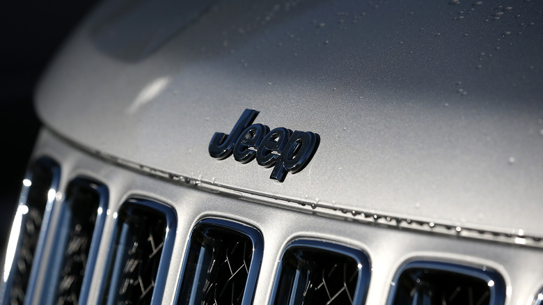 Jeep logo on car