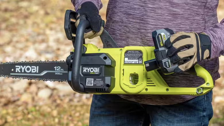 Ryobi 18V 12-inch chainsaw