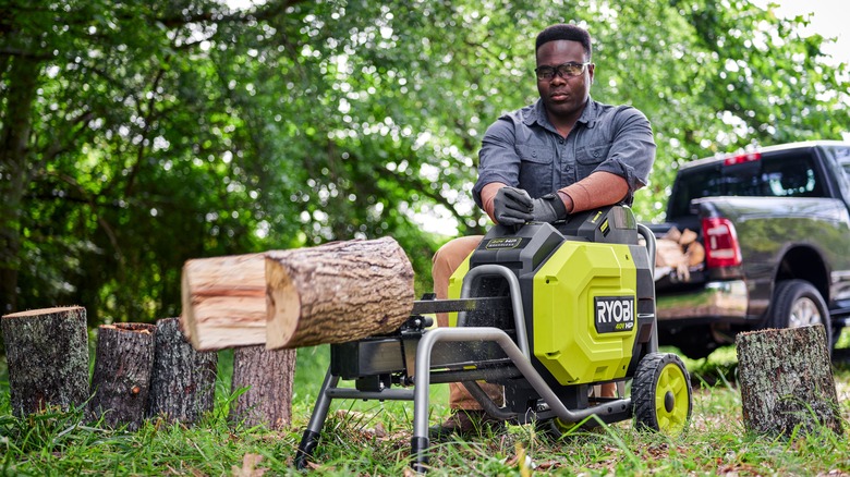 RYOBI log splitter