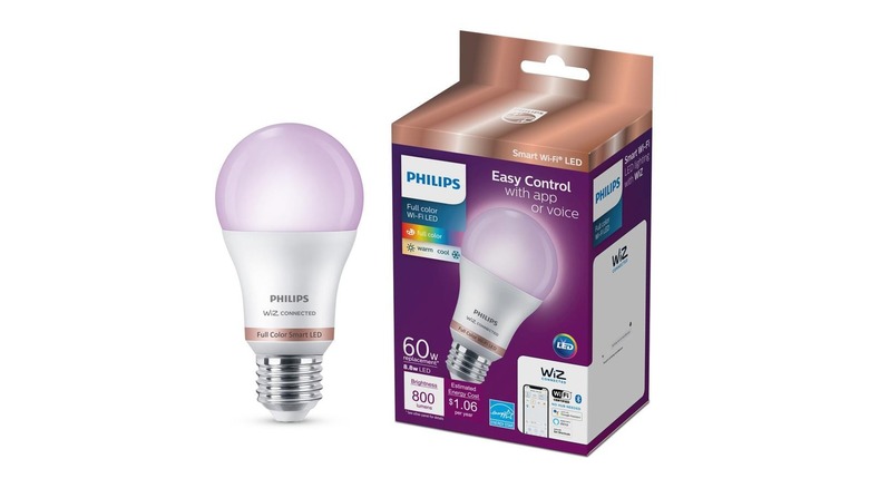 Philips Wiz color-changing smart light bulb