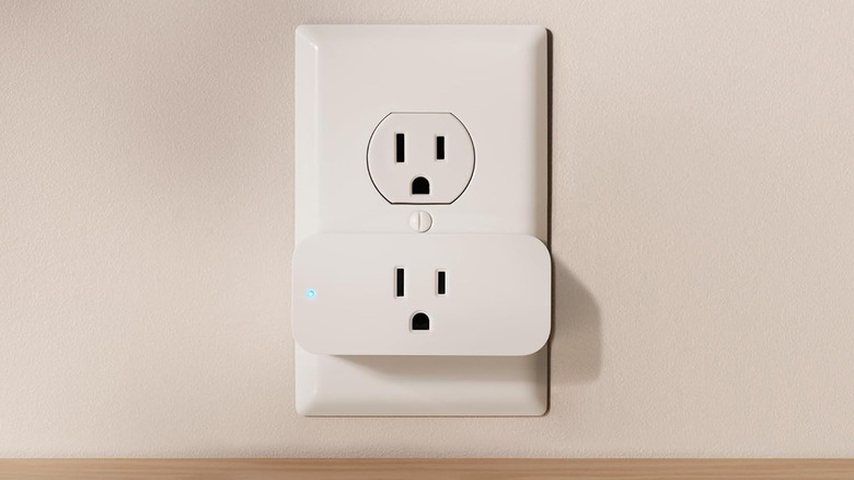 Amazon Smart Plug inserted into a wall socket