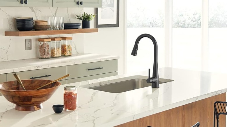 Moen Sleek smart faucet black