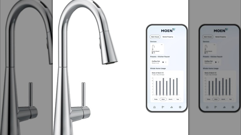 Moen Sleek faucet and app