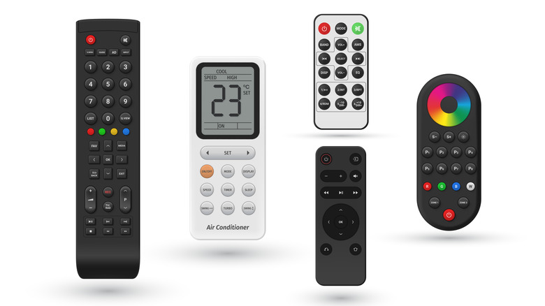 various types of remote controls