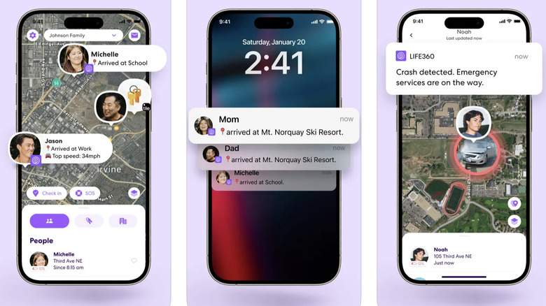 Life360 app screenshots