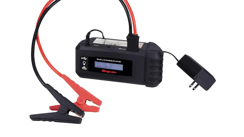 Snap-on jump starter