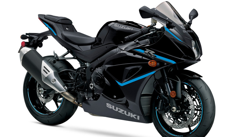 Blue and black GSX-R1000R