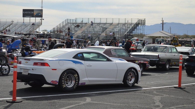 car at drag race