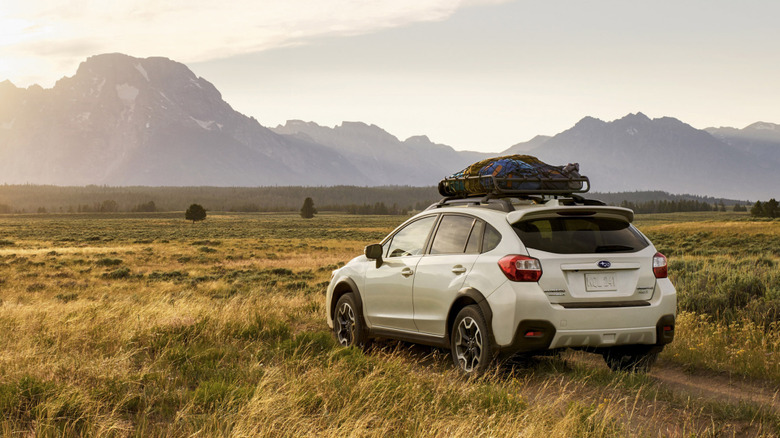 2017 Subaru Crosstrek parked in field