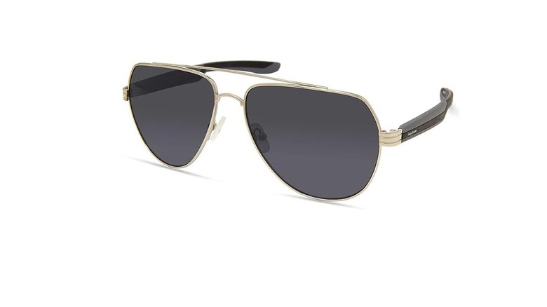 Harley Davidson pilot sunglasses on white background