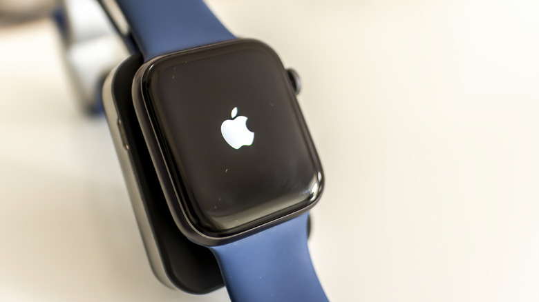 Apple Watch on update installation screen