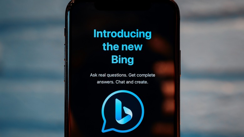 Bing app on phone
