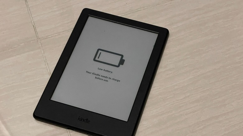 Kindle with dead battery