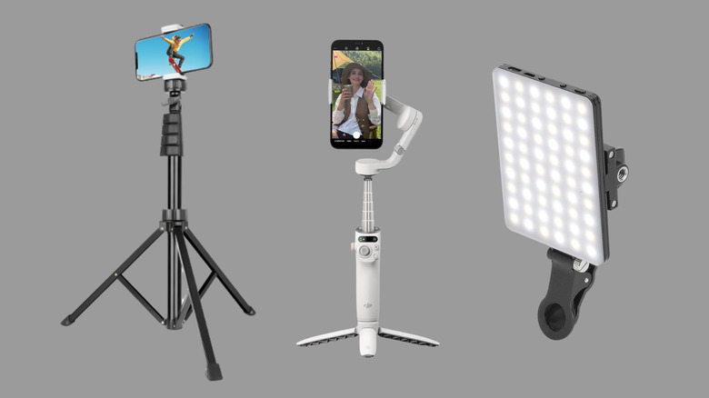 Different iPhone video making accessories