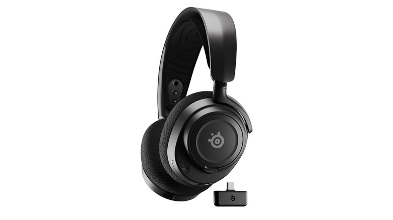 black steelseries wireless headset