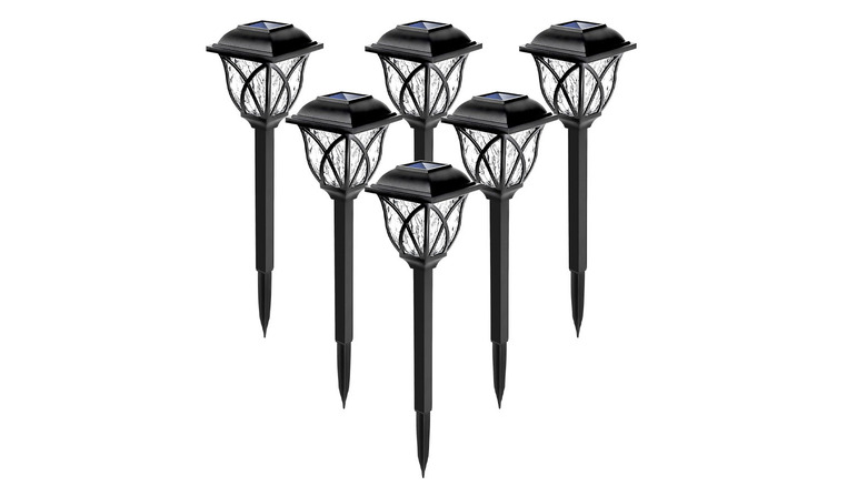 several solar lights