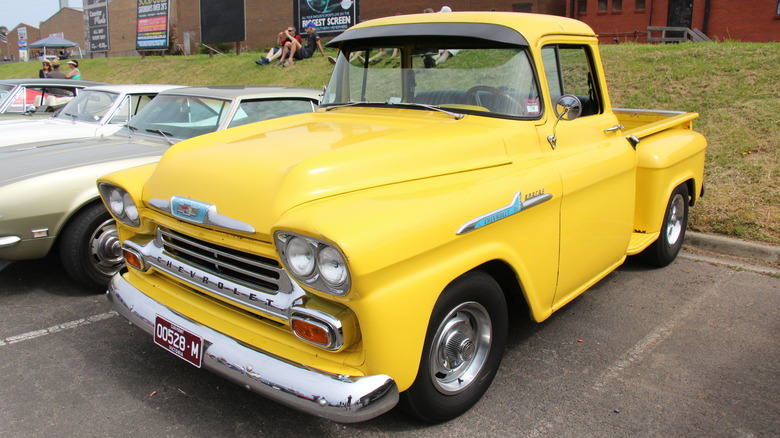 Chevy Apache parked 