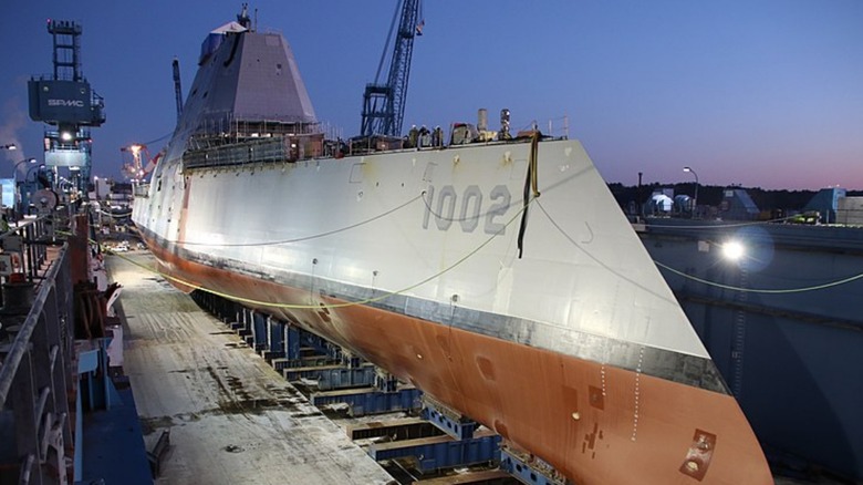 USS Lyndon B. Johnson at port