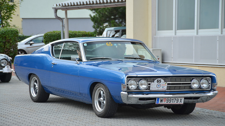 Blue Ford Torino