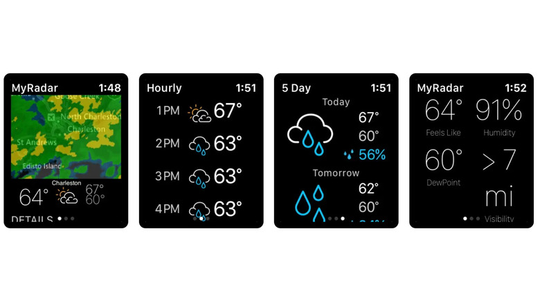 MyRadar Weather Apple Watch faces