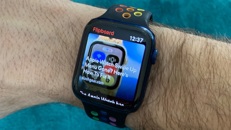 apple watch screenshot of Flipboard app