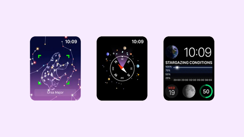 Night Sky Apple Watch app screenshots