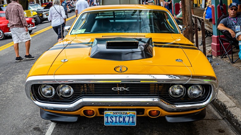yellow Plymouth GTX